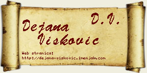 Dejana Višković vizit kartica